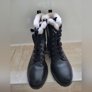 Kate Spade "Jemma" Co.bat Boots Size 8.5 Black